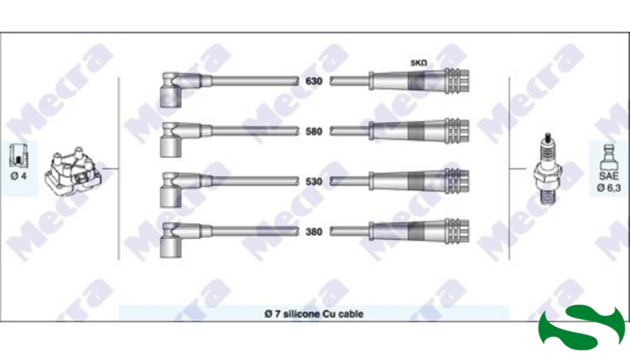 Kit Cavi Candele Bravo/a 1.4 12v 95+98